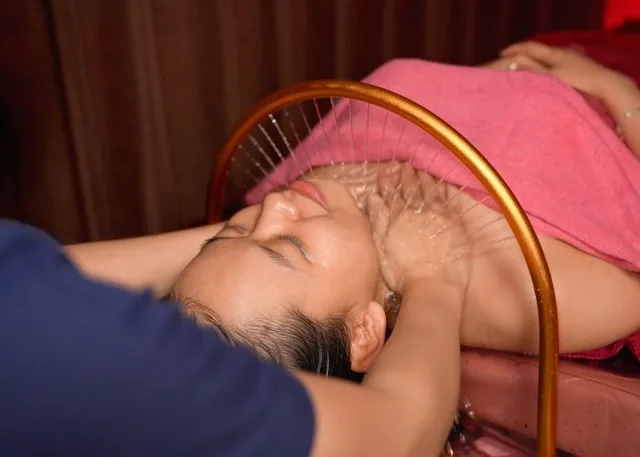 The herbal head spa process