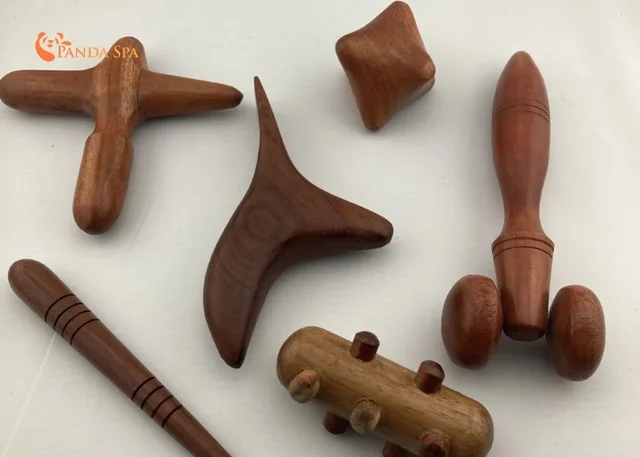 wooden neck and shoulder massage tools