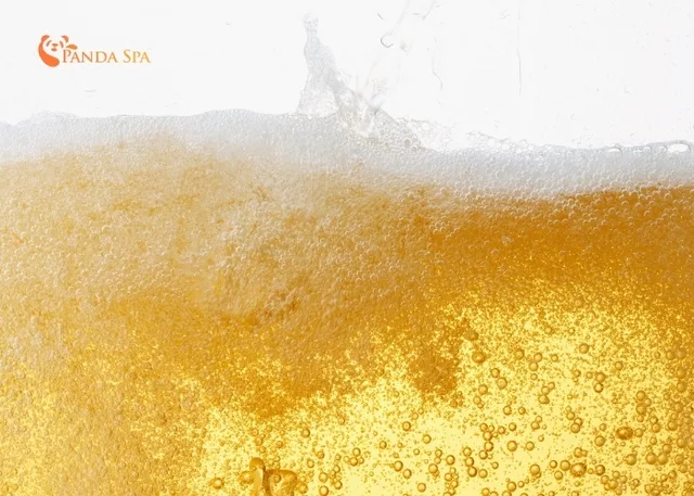 Washing hair with beer